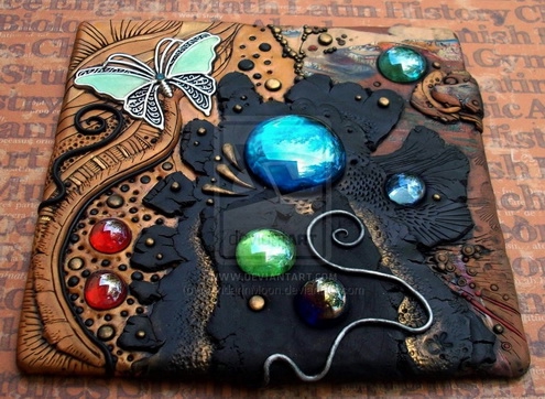 spill_polymer_clay_mosaic_tile_by_mandarinmoon-d2r8u0z (495x362, 171Kb)